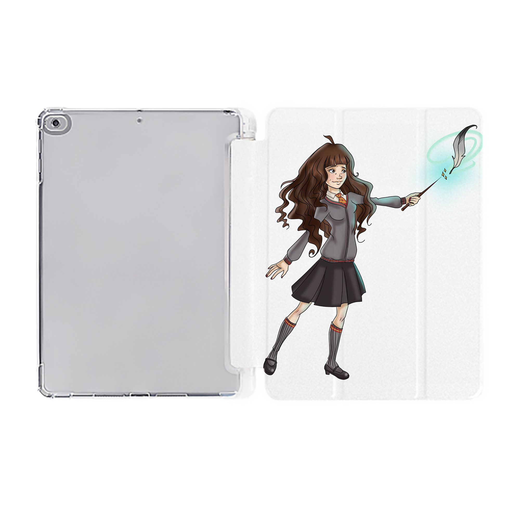 （画像用） Harry Potter ハリー・ポッターシリーズ IPad ケース ペン収納付き 三つ折りスタンド PUレザー×シリコン 対応機種9.5/10.5/10.9インチ